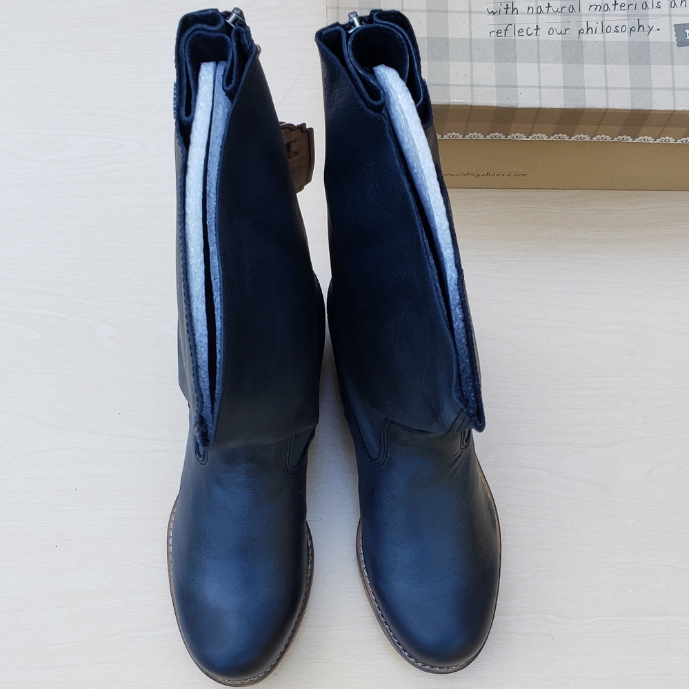MTNG Originals Leather Black Boots - Picture 3 of 5
